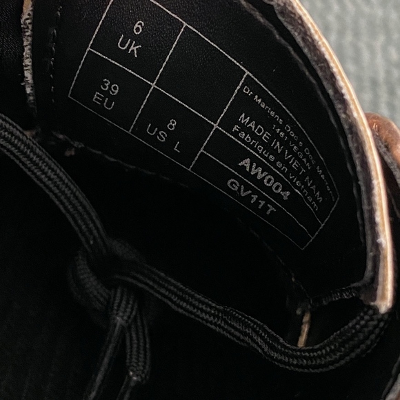 Dr. Martens 1461 Vegan Rose Gold Low Top Shoes - Picture 7 of 7